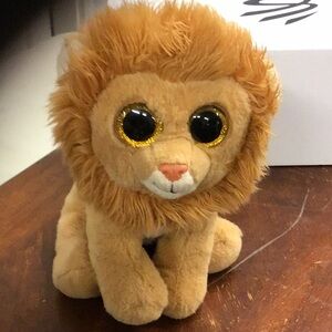 Ty Beanie Baby Louie the Lion Big Eyes Plush Stuffed Animal